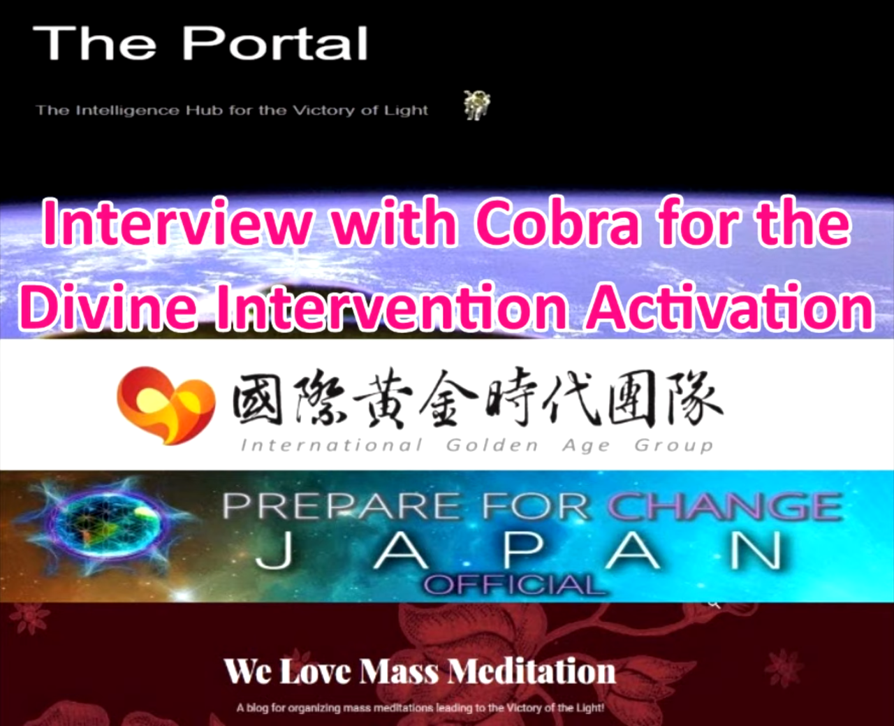 We Love Mass Meditation, International Golden Age Group and Prepare for Change Japan Official
